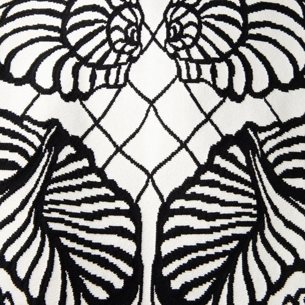 Alexander McQueen Black & White Knit Seashell Dress