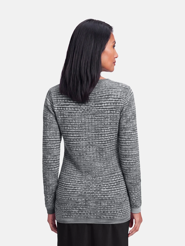 Missoni Grey Wool Knit Long Sleeve Jumper