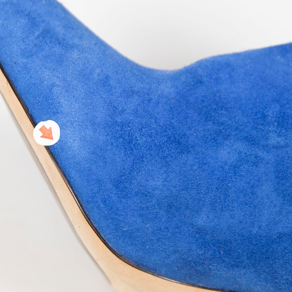 Jimmy Choo Blue Suede Ankle Boots