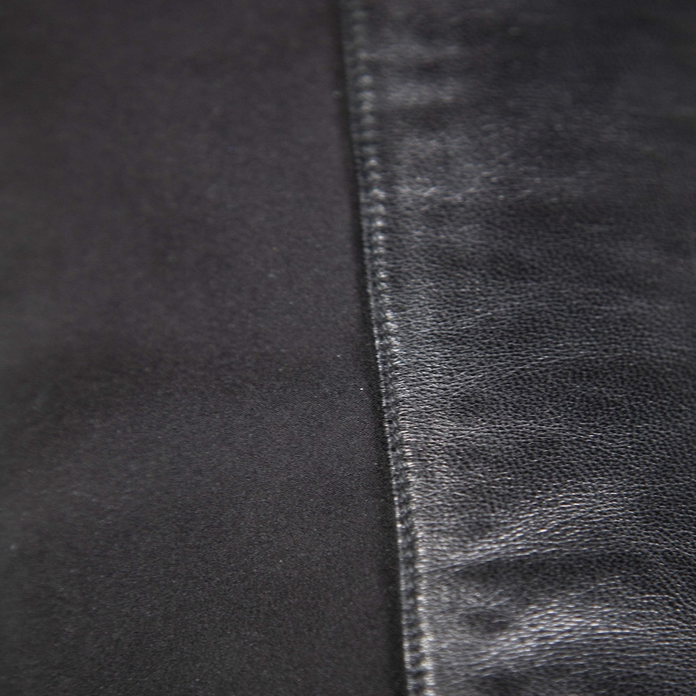 Stuart Weitzman Black Leather & Stretch Heeled Boots