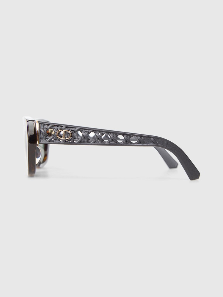 Dior Tortoiseshell Cannage Arms Sunglasses