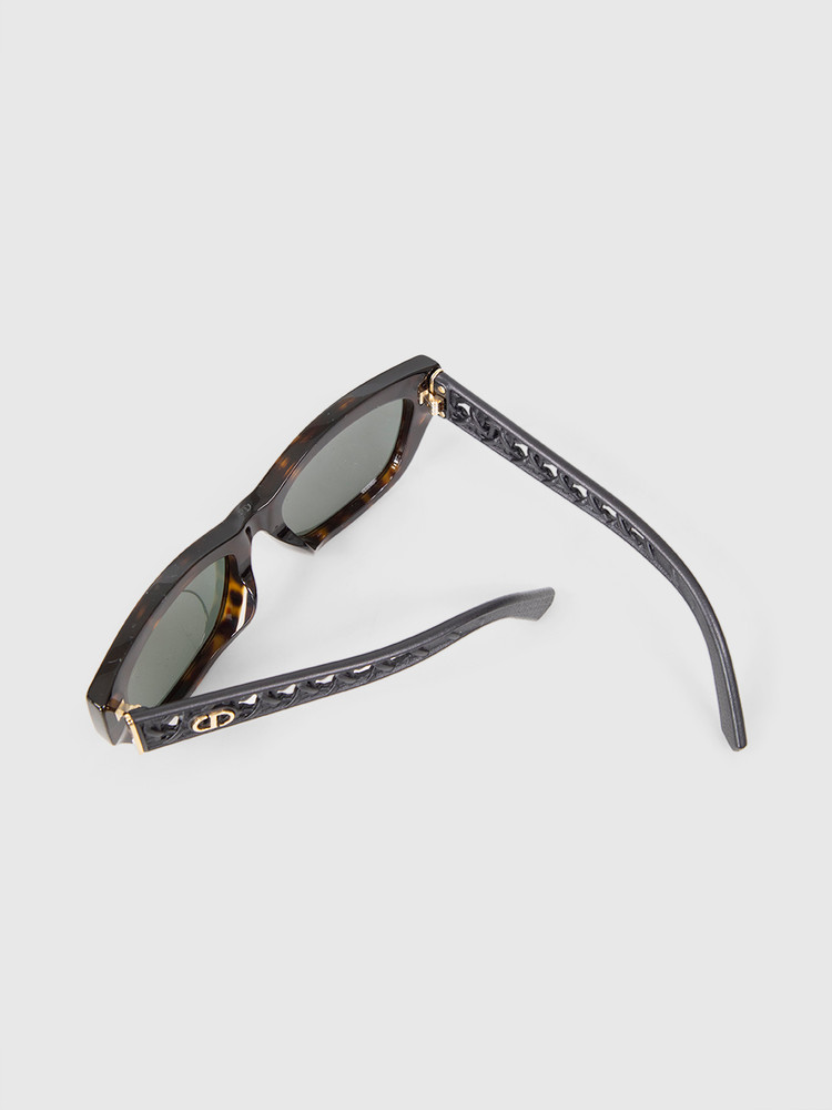 Dior Tortoiseshell Cannage Arms Sunglasses