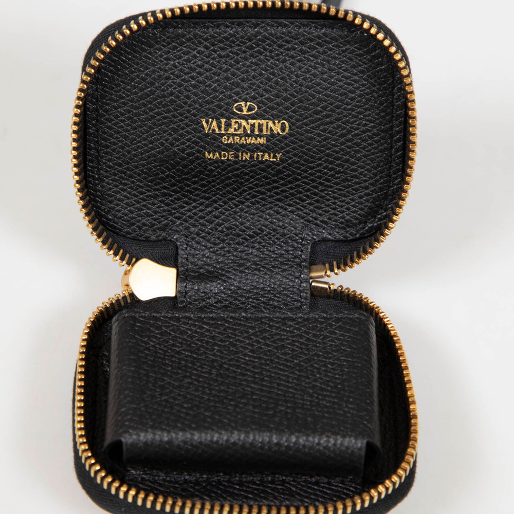 Valentino Garavani Black Leather AirPod Pro Case