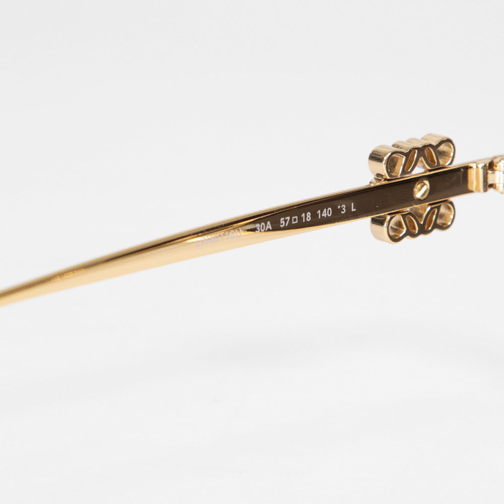 Loewe Gold Cat Eye Sunglasses