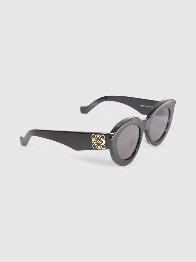 Loewe Black Chunky Anagram Detail Sunglasses