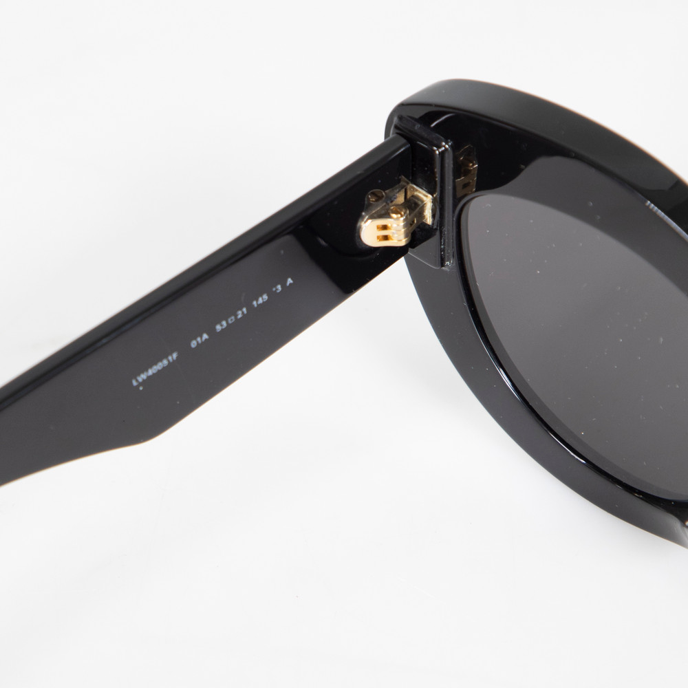 Loewe Black Chunky Anagram Detail Sunglasses