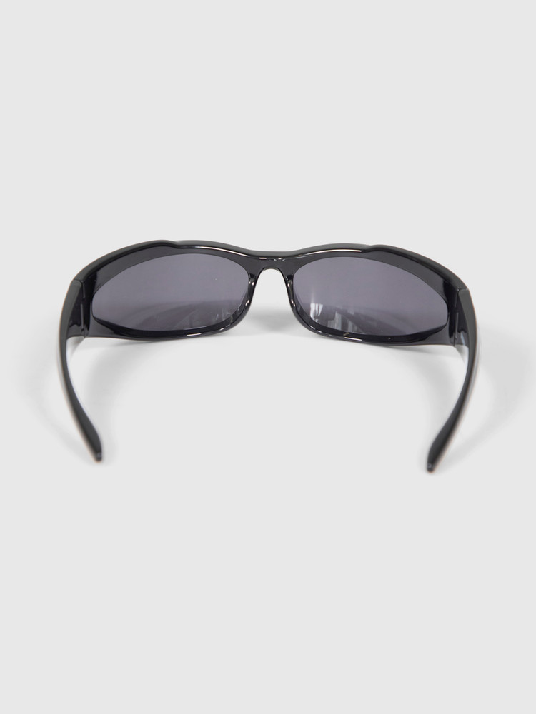 Balenciaga Black Wrap Around Sunglasses