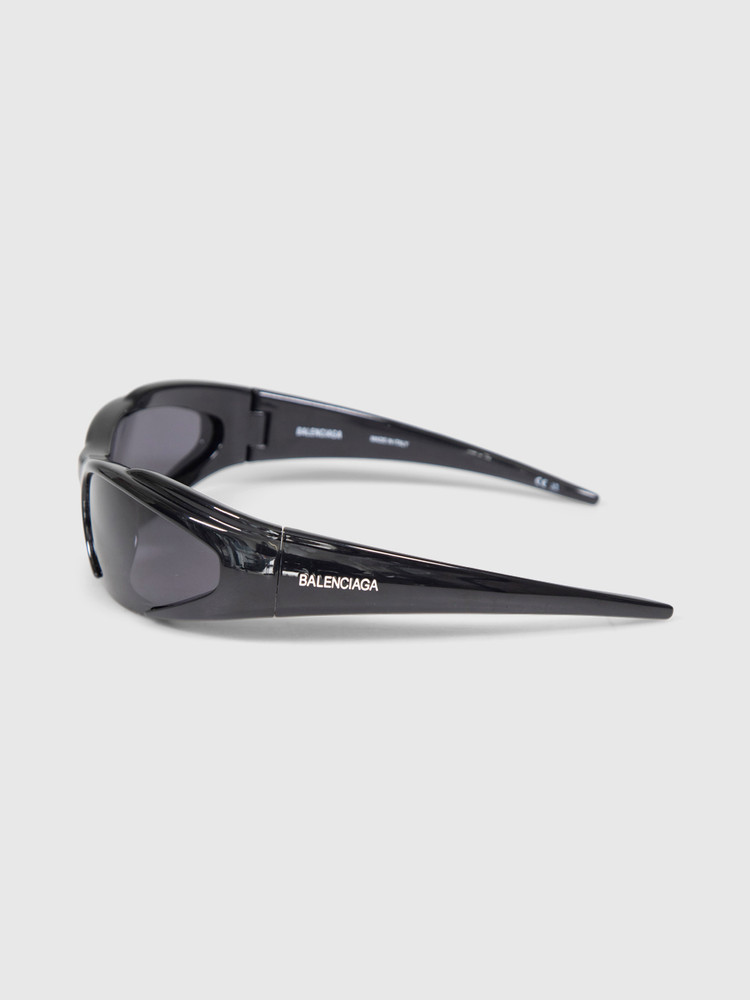 Balenciaga Black Wrap Around Sunglasses