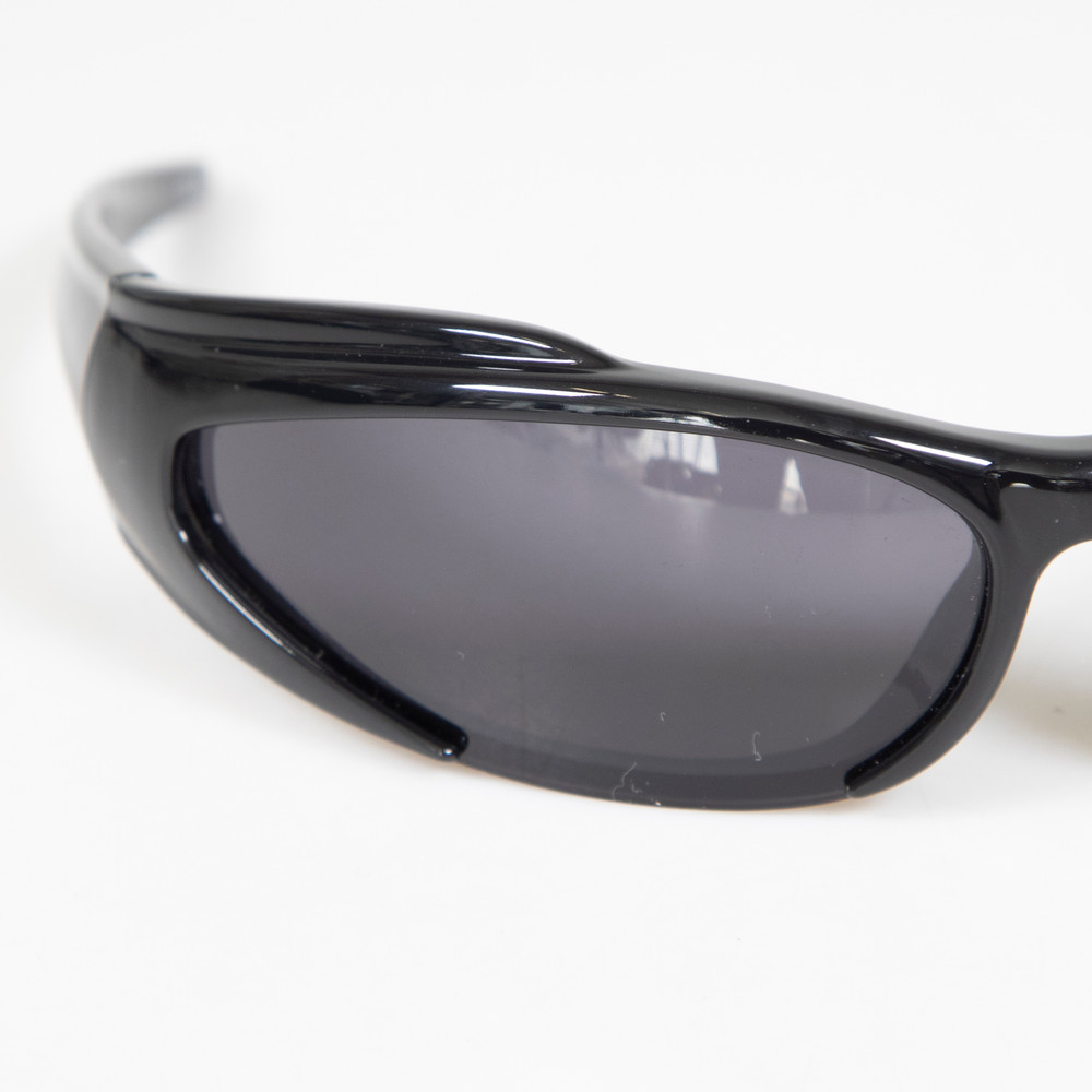 Balenciaga Black Wrap Around Sunglasses