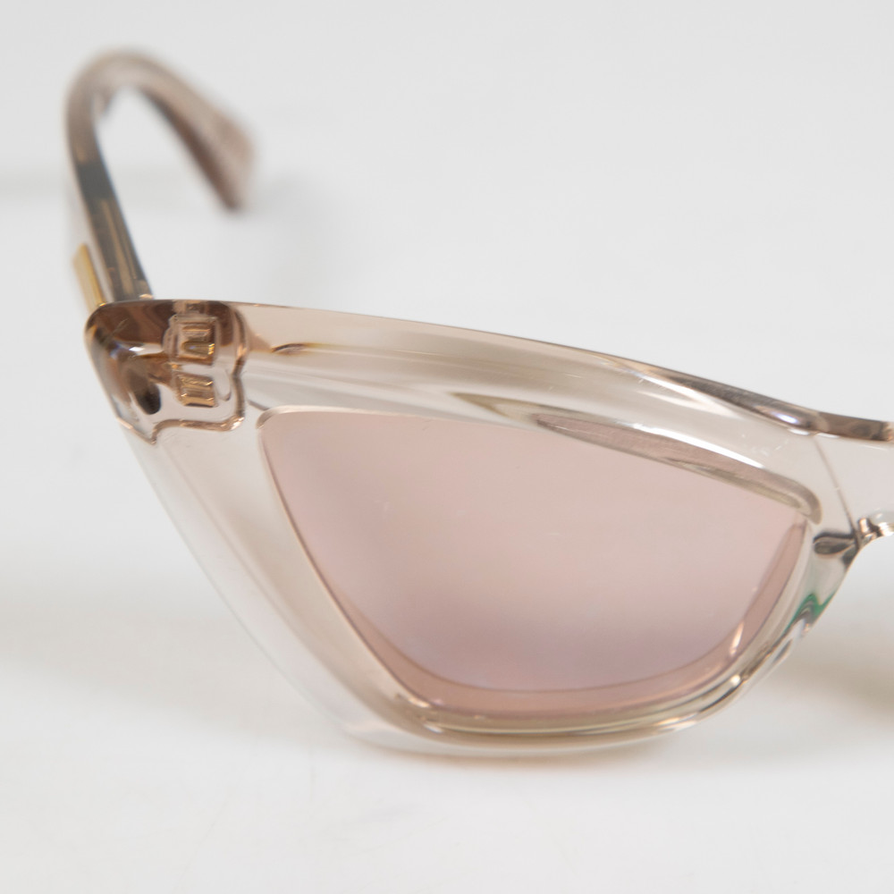 Bottega Veneta Pink Sheer Cat Eye Bv1101S Sunglasses