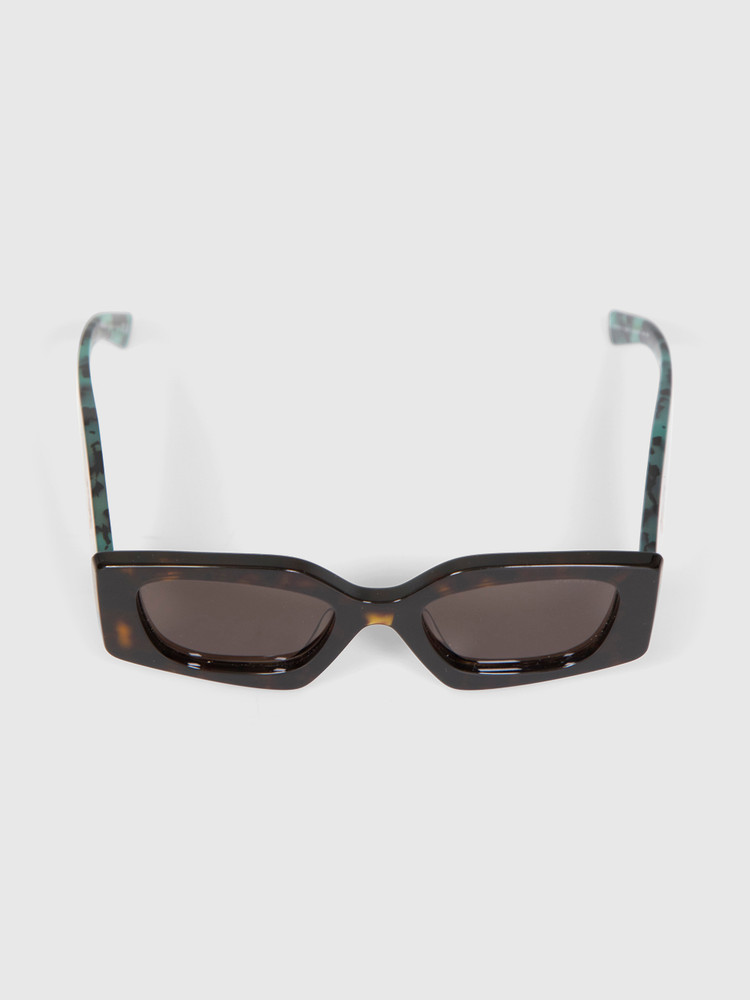 Prada Tortoiseshell Irregular Sunglasses
