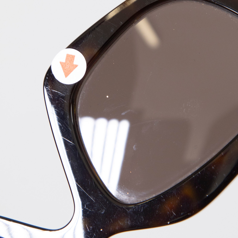 Prada Tortoiseshell Irregular Sunglasses