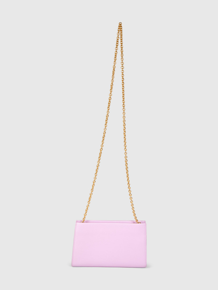 Mulberry Purple Leather Iris Wallet on Chain