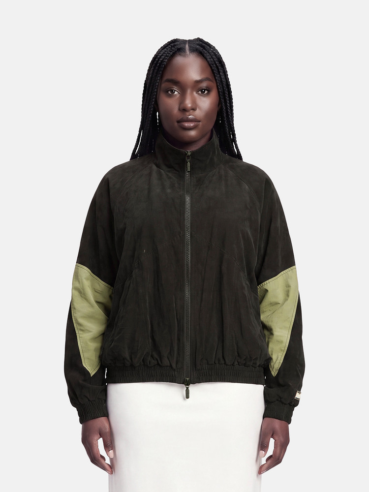 Rhude Black Zip Up Bomber Jacket
