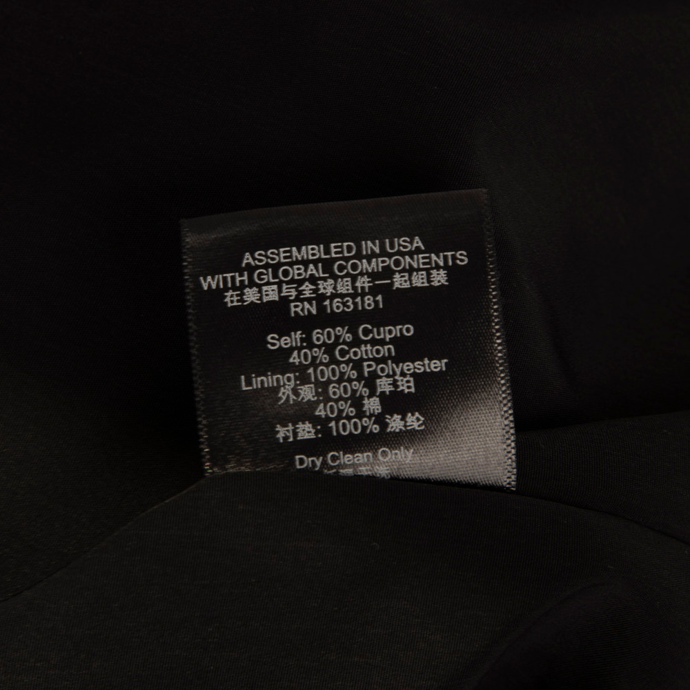 Rhude Black Zip Up Bomber Jacket
