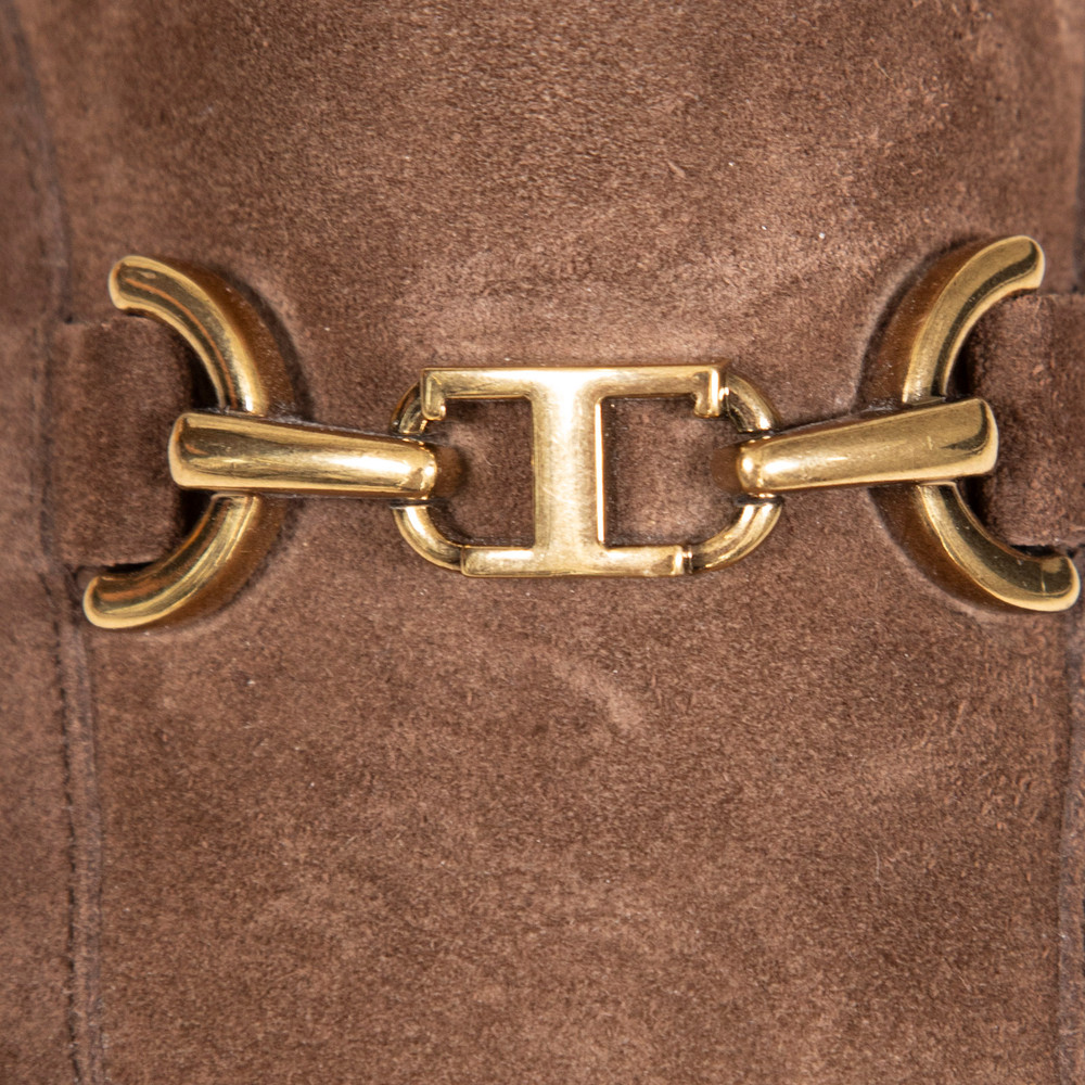 Tod's Brown Suede Gomma Pesante Ankle Boots