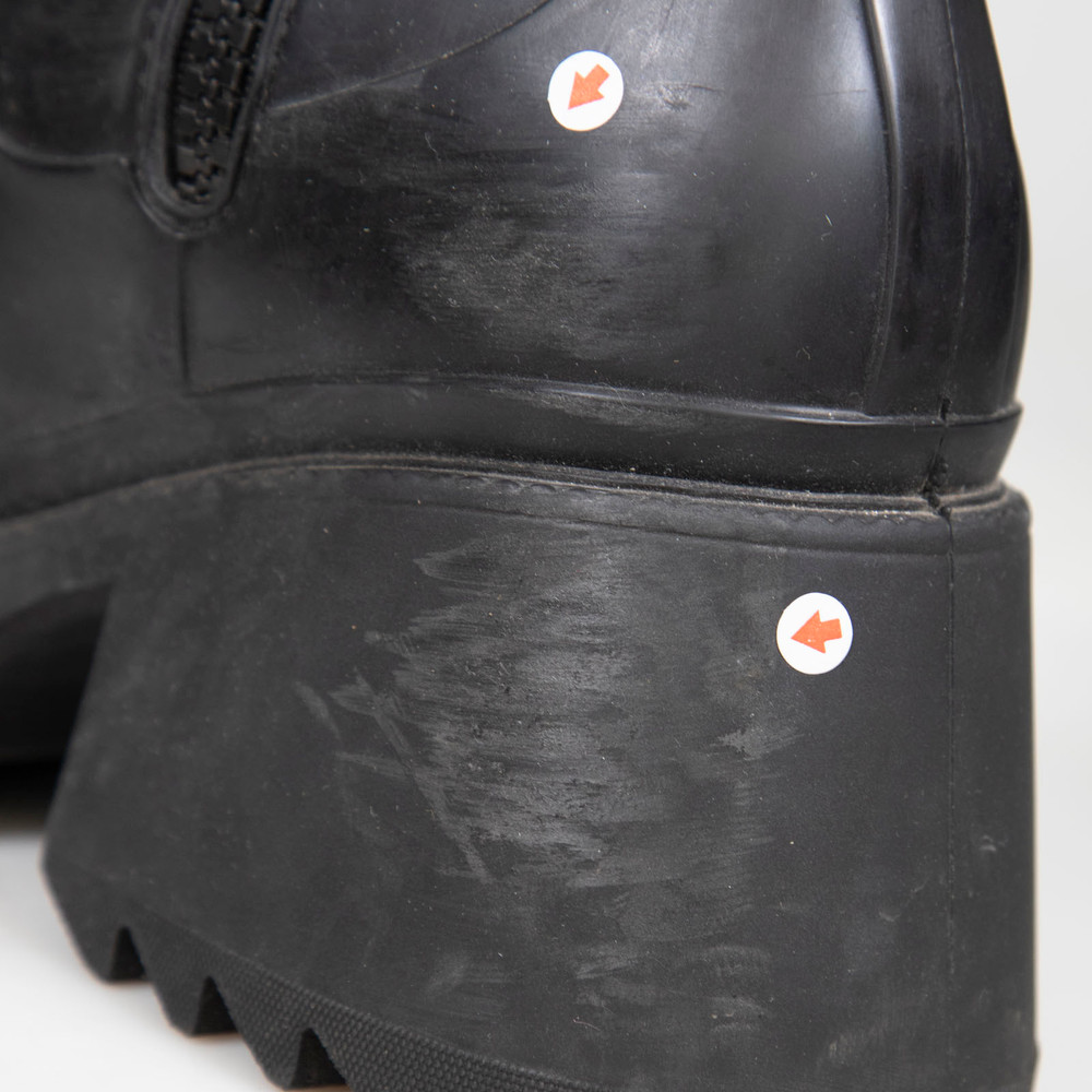 Chloé Black Rubber Betty Rain Boots