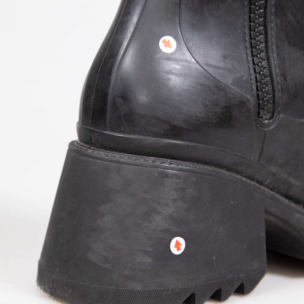 Chloé Black Rubber Betty Rain Boots