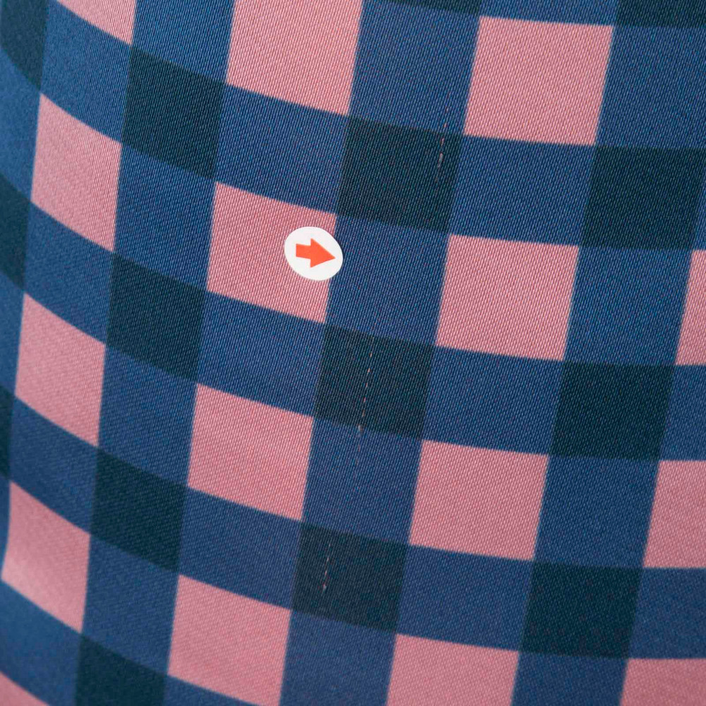 Versace Blue & Pink Check Coat