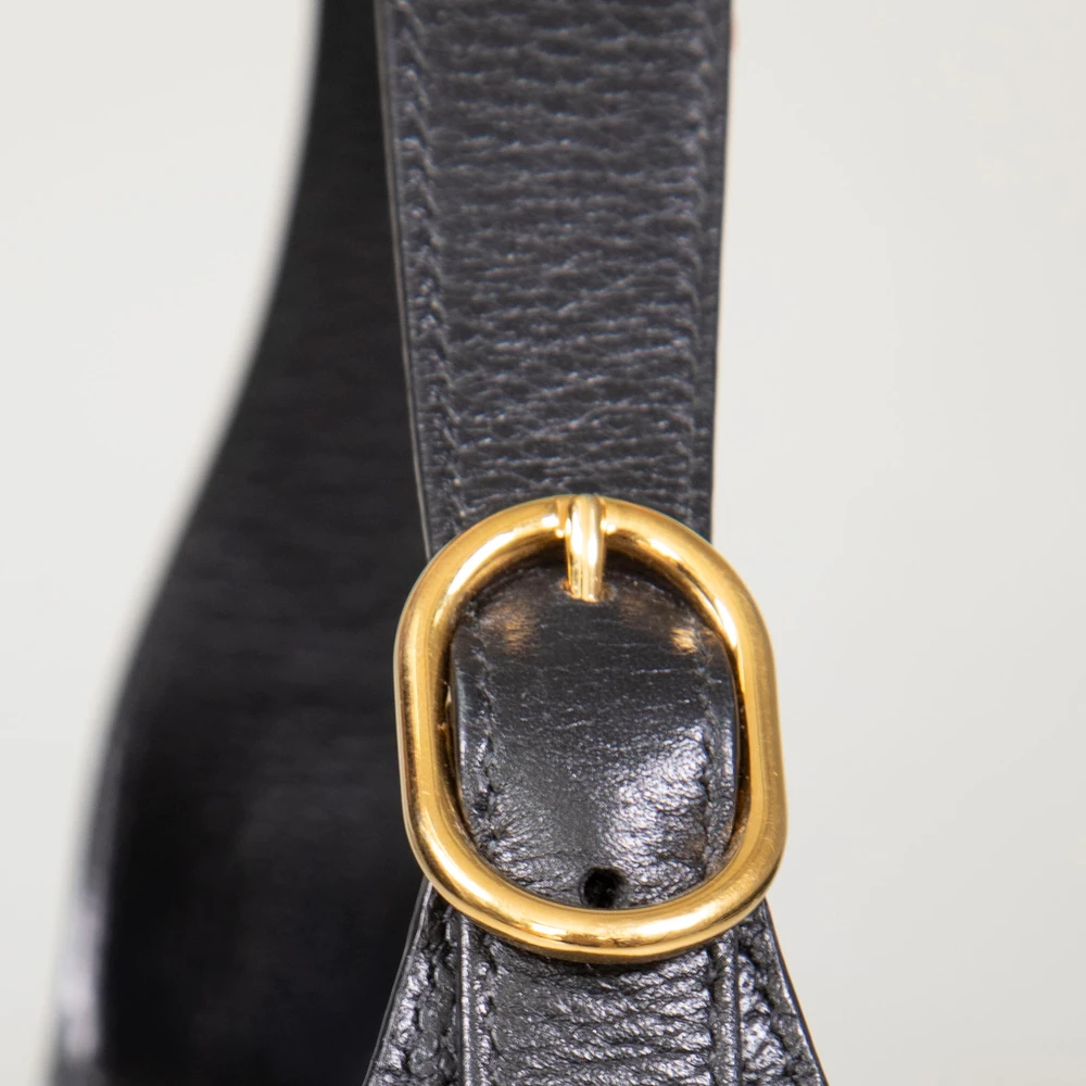 Gucci Black Denim Jackie 1961 Bag