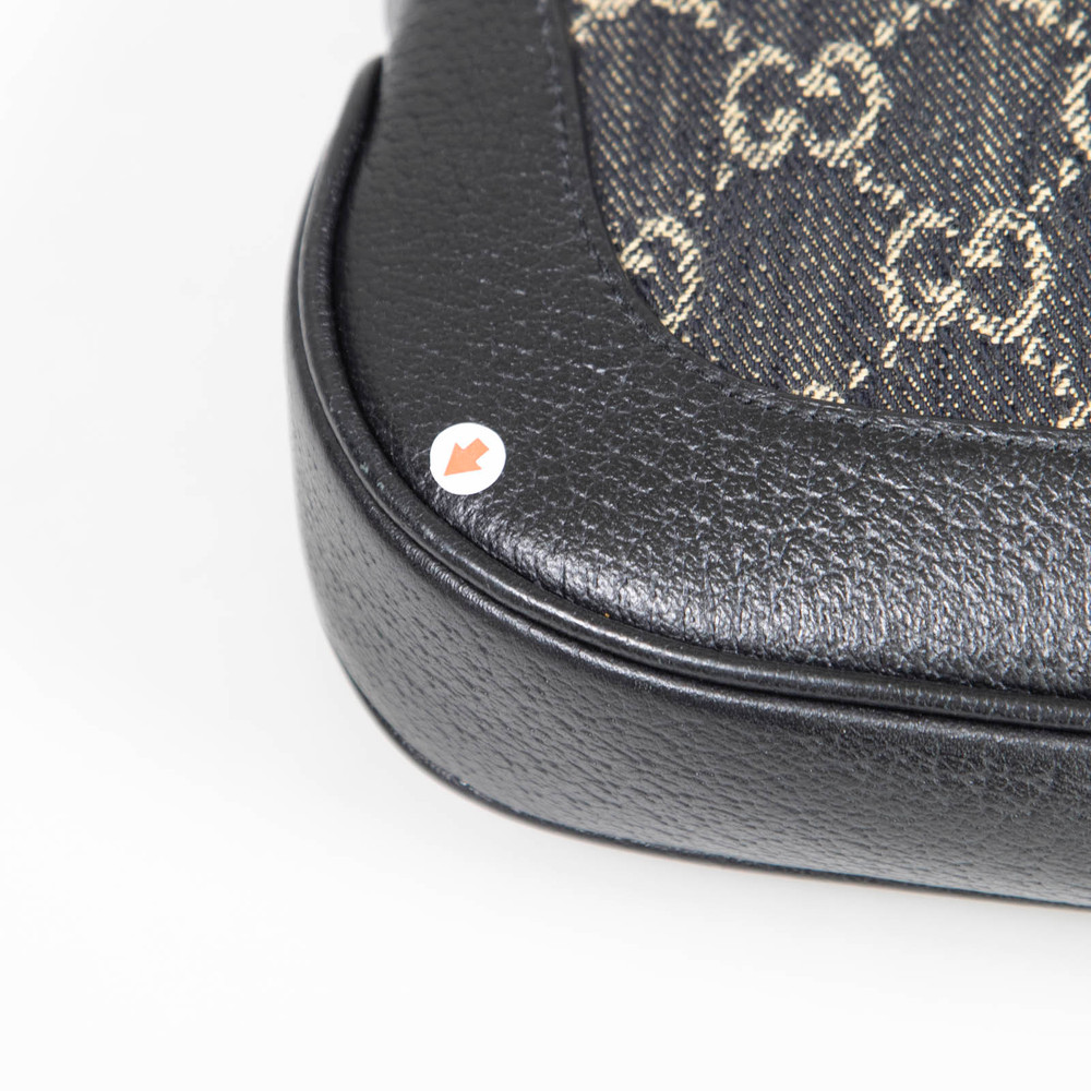 Gucci Black Denim Jackie 1961 Bag
