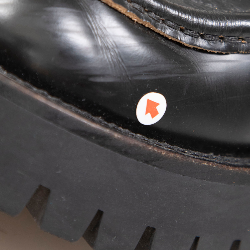 Gucci Black Horsebit Leather Chunky Loafers