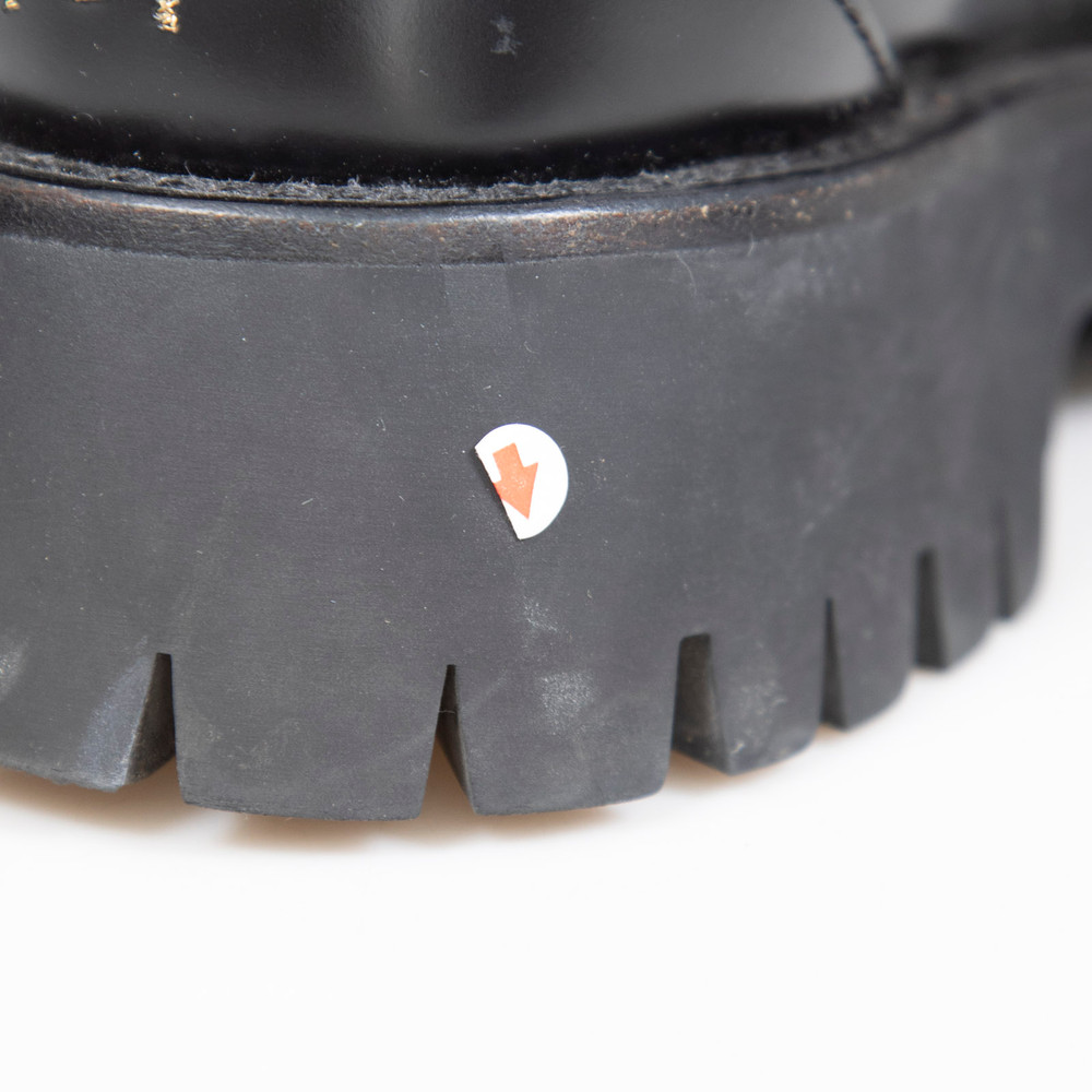 Gucci Black Horsebit Leather Chunky Loafers