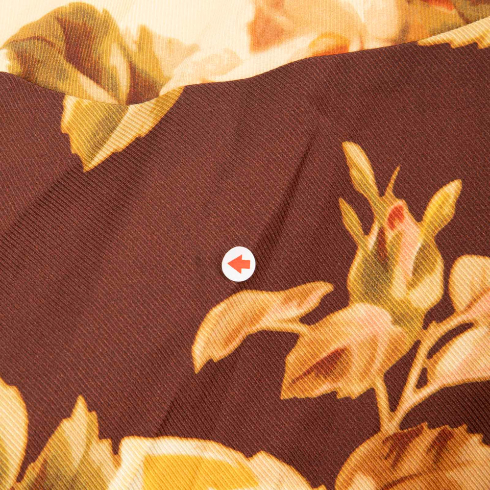 Zimmermann Brown Floral Silk Asymmetric Skirt