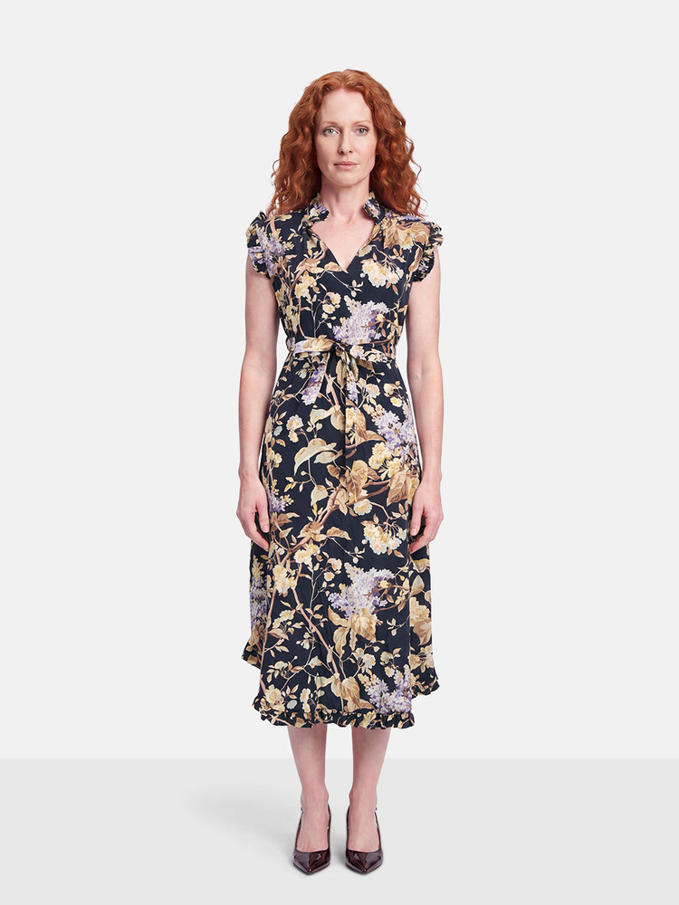 Zimmermann Ruffled Silk Floral Dress
