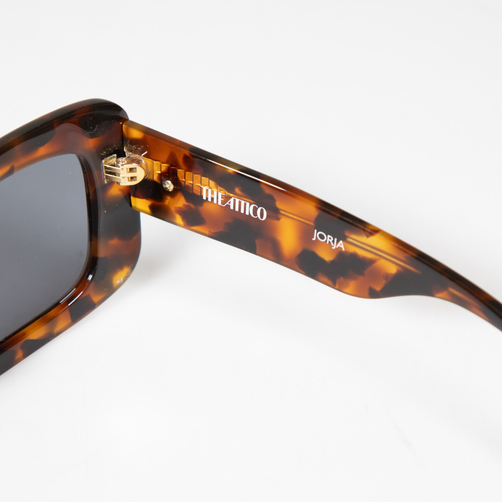 Linda Farrow Tortoiseshell Oversized Jorja Sunglasses