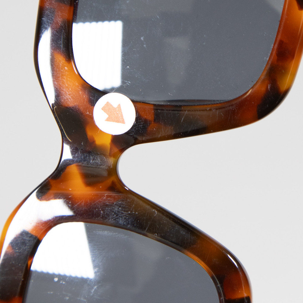 Linda Farrow Tortoiseshell Oversized Jorja Sunglasses