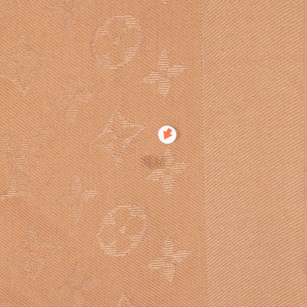 Louis Vuitton Brown Silk Monogram Shawl