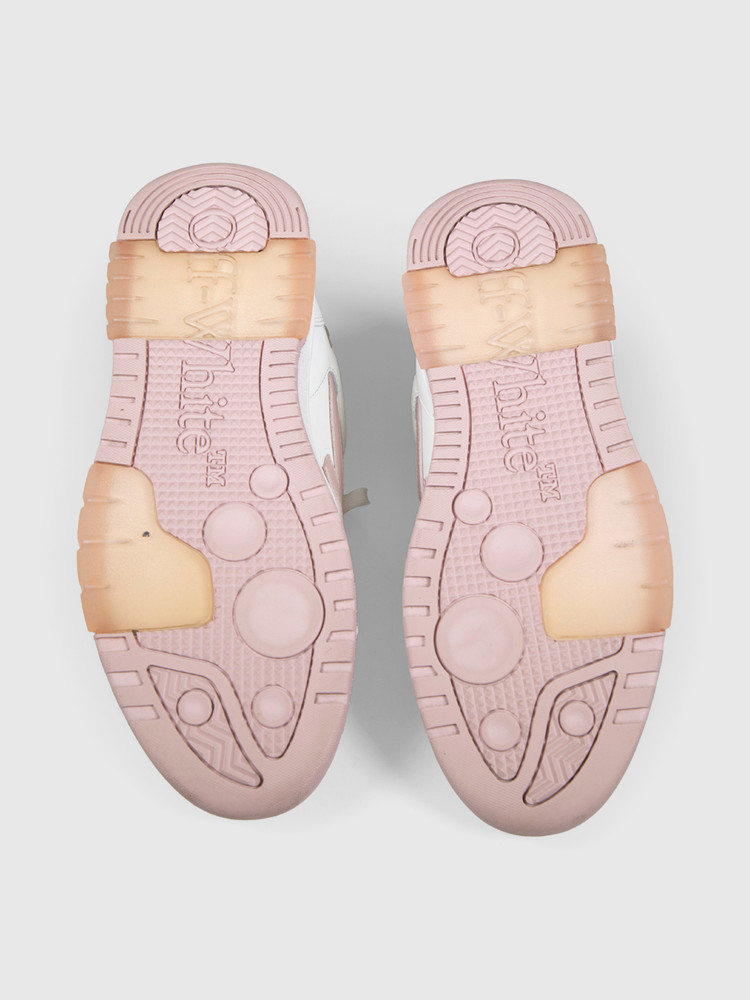 Off-White White & Pink Leather Trainers