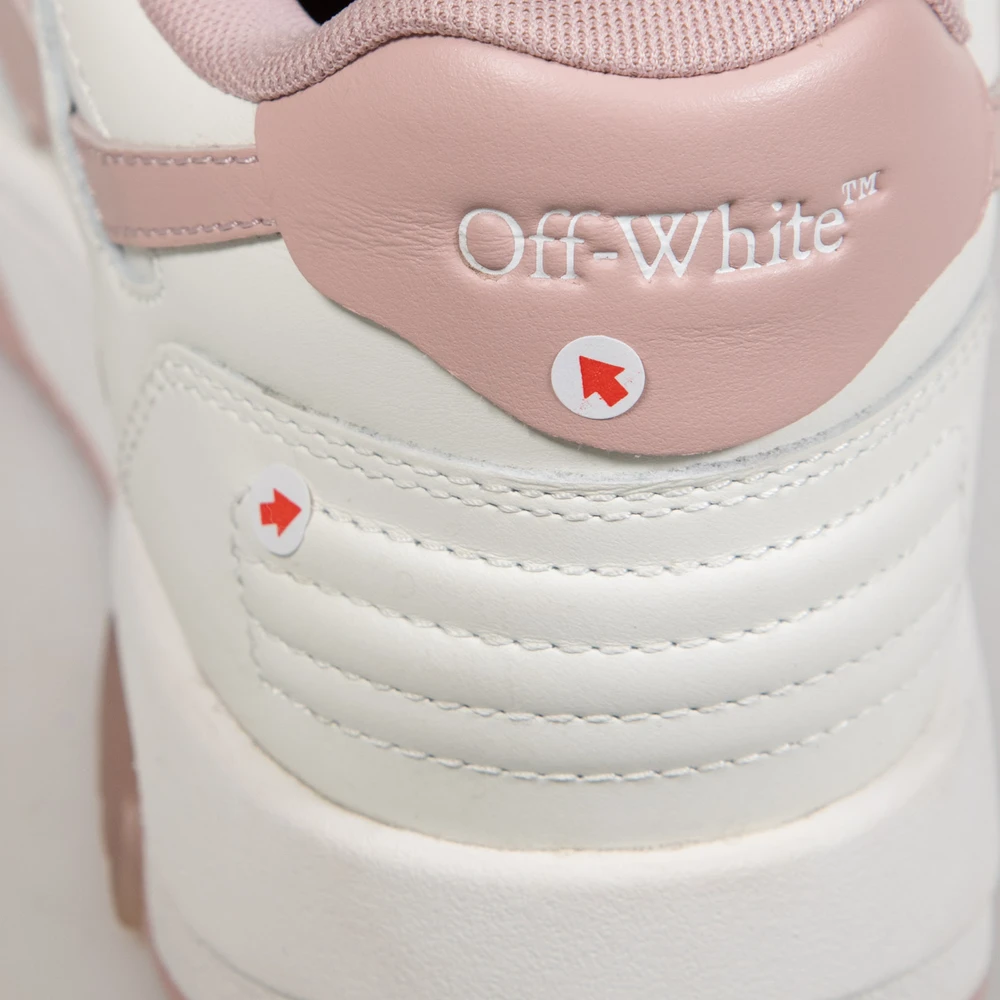 Off-White White & Pink Leather Trainers