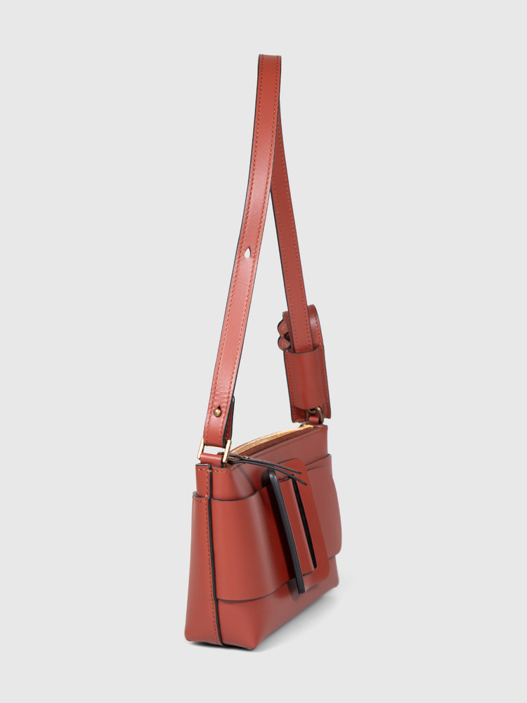 Boyy Pomodoro Pouchette Leather Buckle Bag