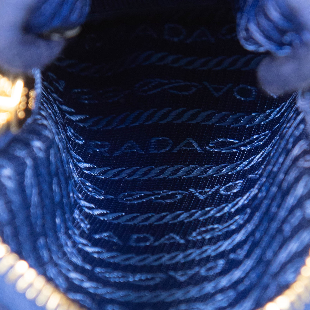 Prada Navy Nylon Phone Bag