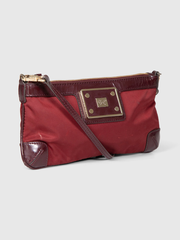 Anya Hindmarch Burgundy Crossbody Bag