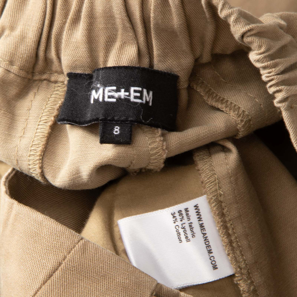 ME+EM Khaki Cargo Elastic Trousers