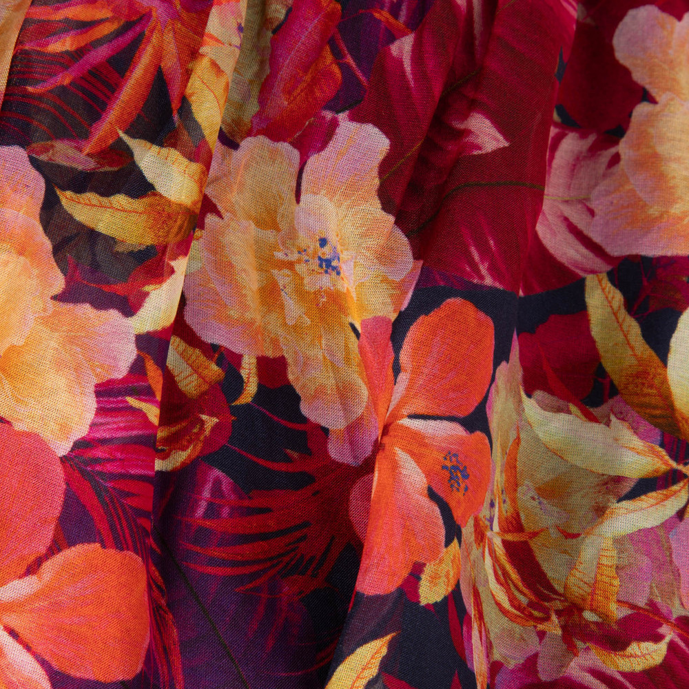 Cami NYC Floral Tiered Silk Agustina Dress