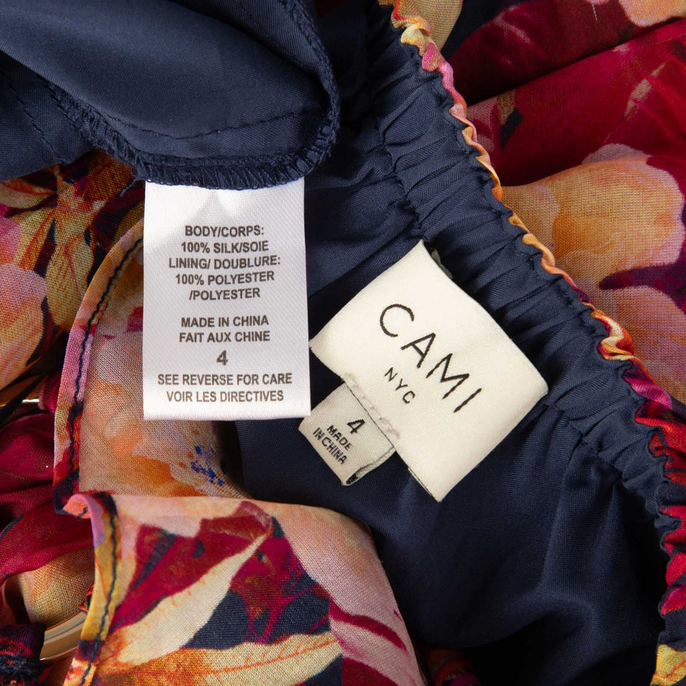 Cami NYC Floral Tiered Silk Agustina Dress