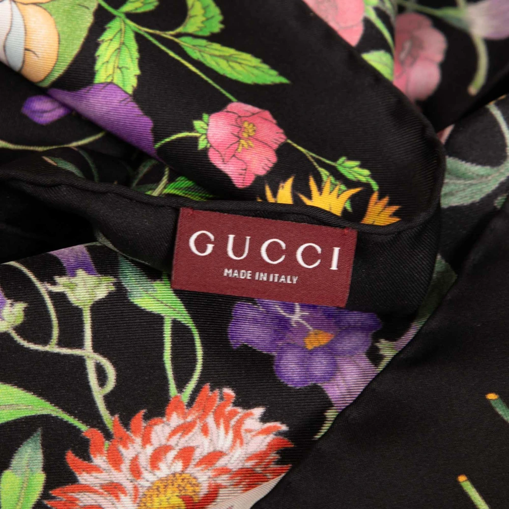 Gucci Silk Twill Flora Scarf