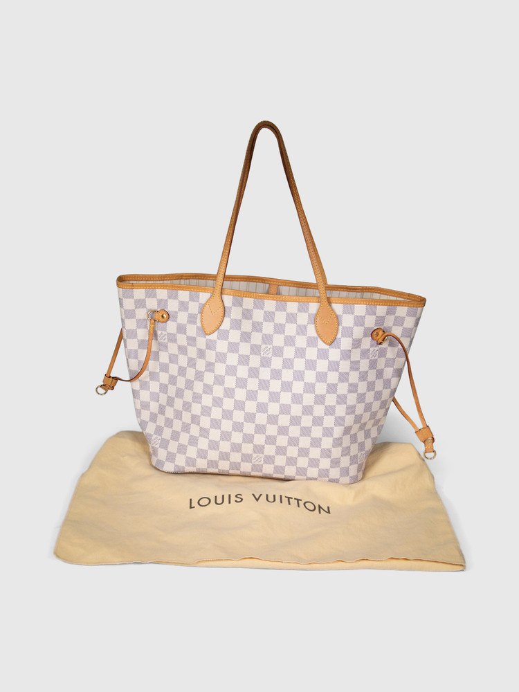 Louis Vuitton Damier Azur Neverfull MM Tote