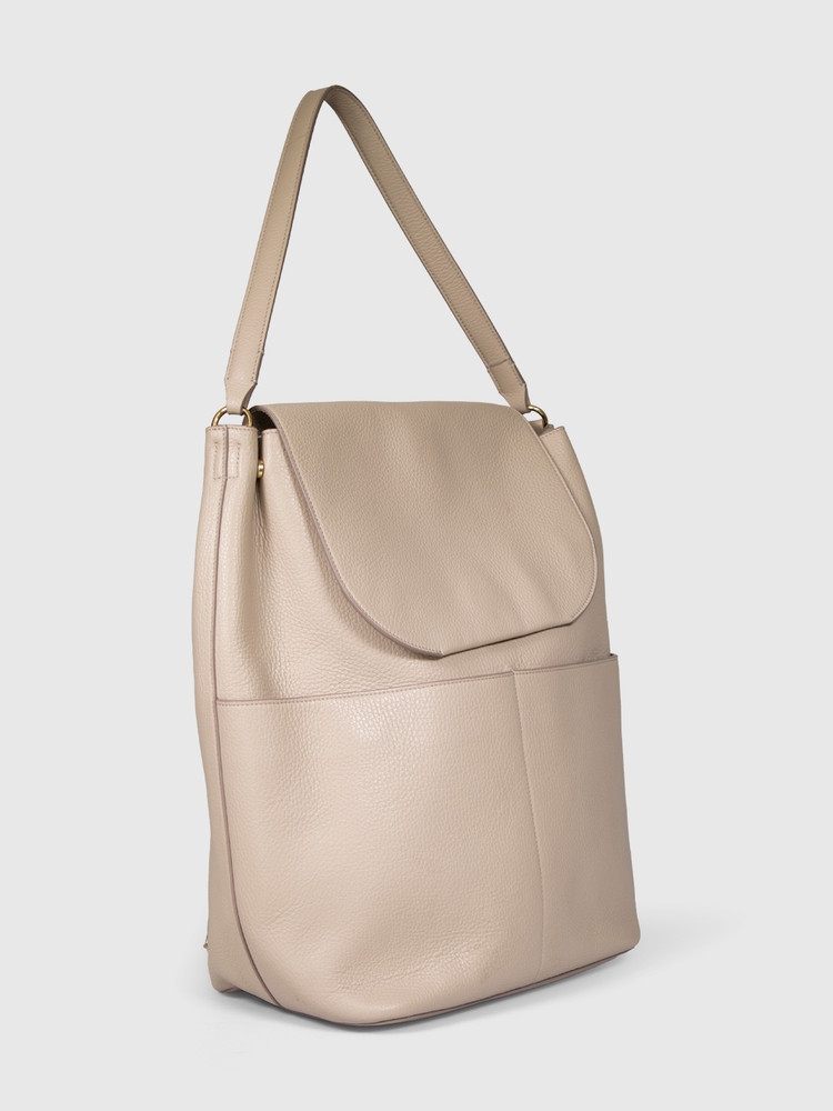 Cuyana Beige The Leather Backpack
