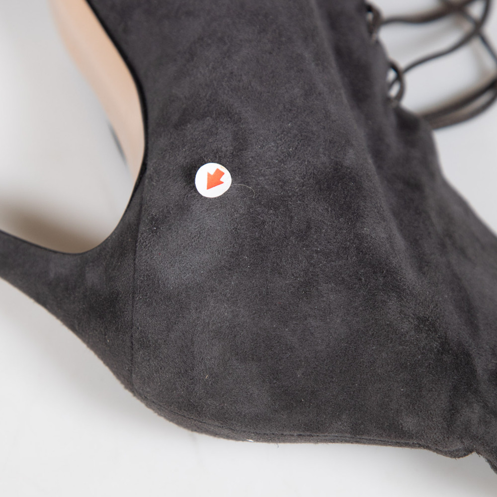 Gianvito Rossi Grey Suede Lace Up Boots