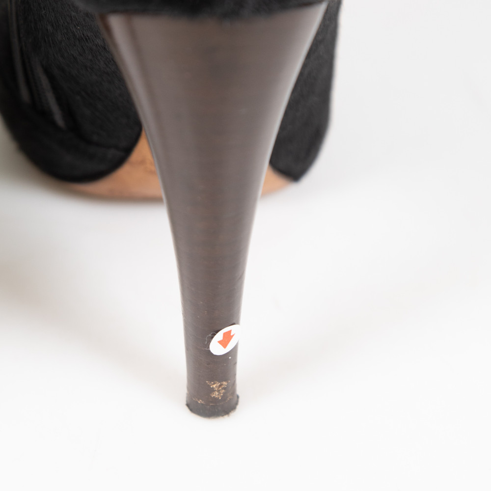 Maison Margiela Black Ponyhair Ankle Boots