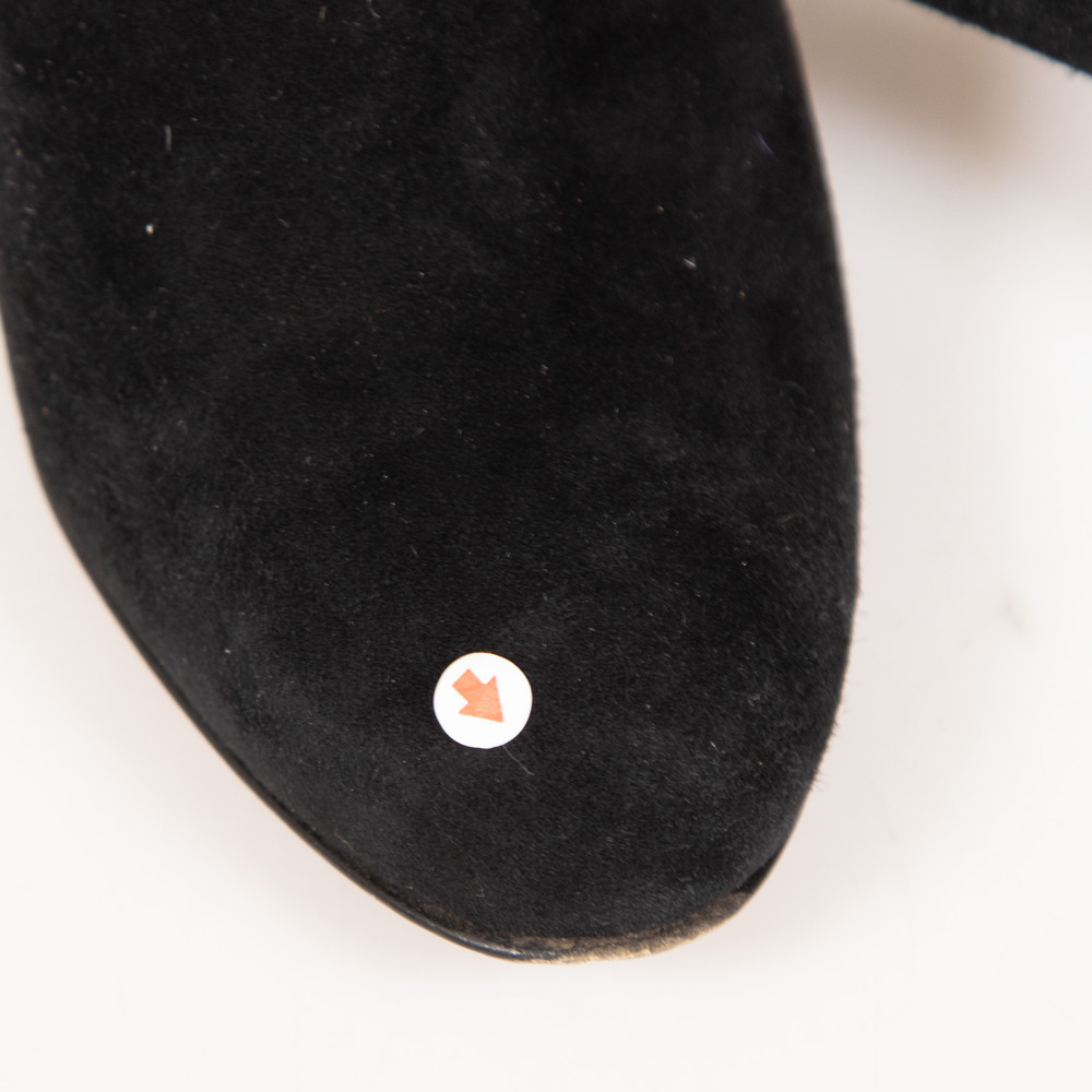 Christian Louboutin Black Suede Ankle Boots