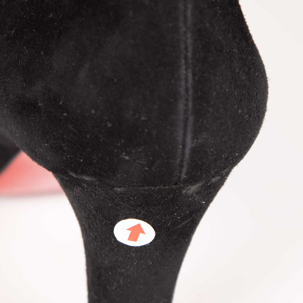 Christian Louboutin Black Suede Ankle Boots