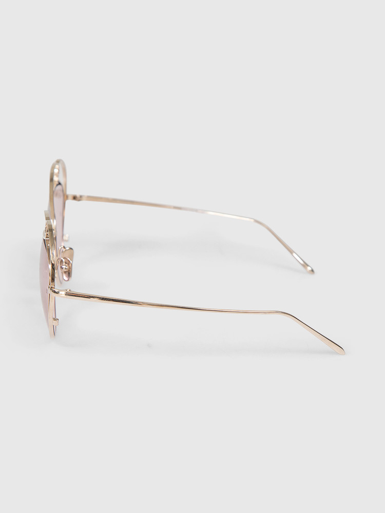 Linda Farrow Lilac Gold Plated Sunglasses