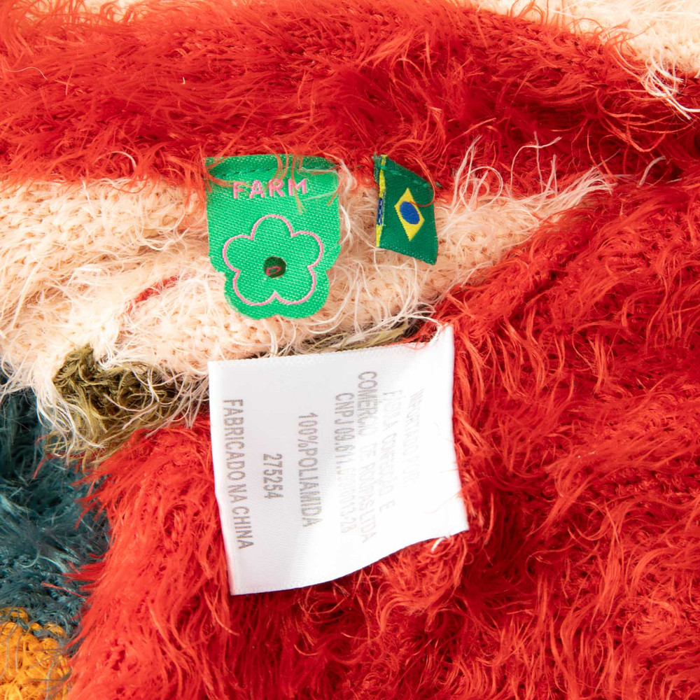 FARM Rio Fringed Colour Block Cardigan