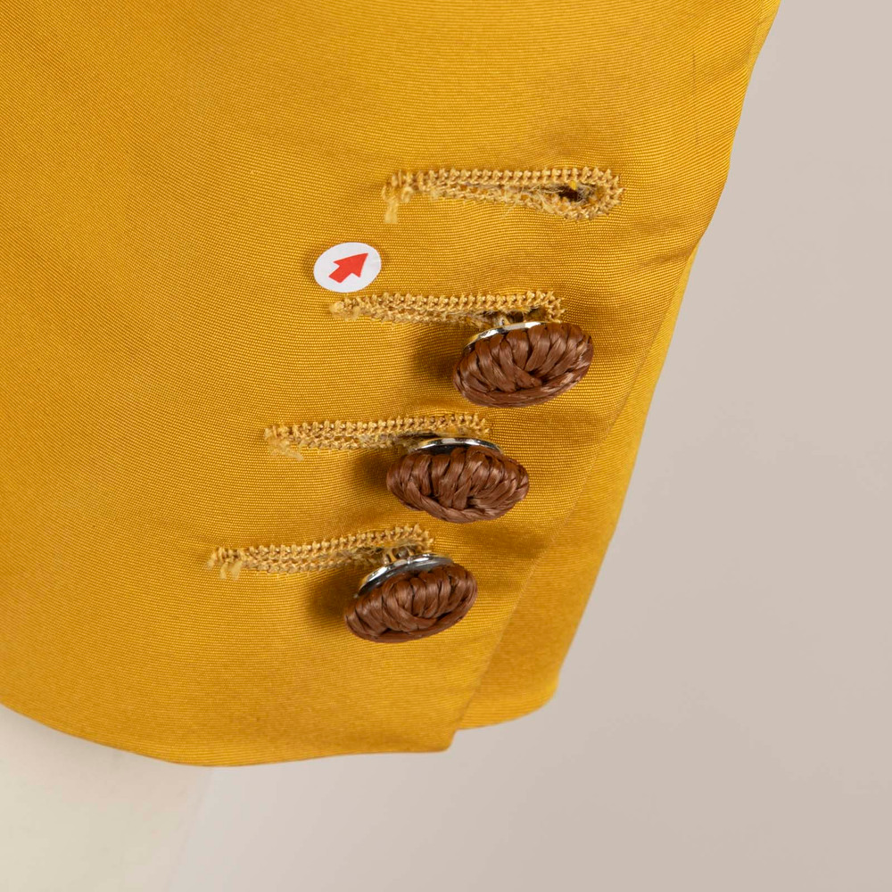 Blazé Milano Mustard Yellow Silk Blazer